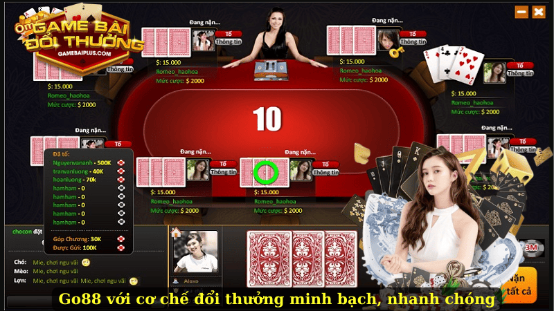 Go88 với cơ chế đổi thưởng minh bạch, nhanh chóng