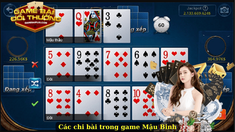 Các chi bài trong game Mậu binh
