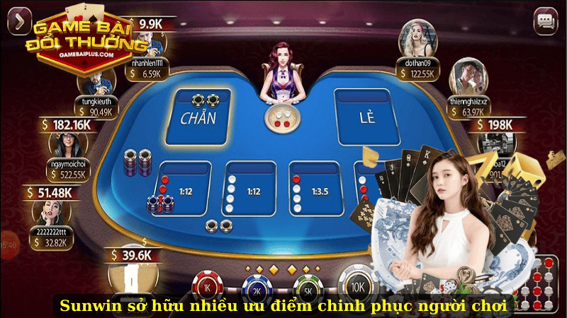 Sunwin sở hữu nhiều ưu điểm chinh phục người chơi