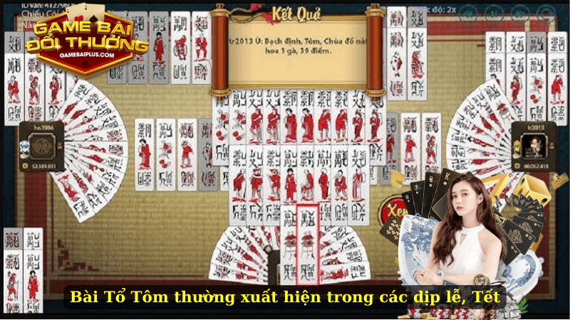 Bài Tổ Tôm thường xuất hiện trong các dịp lễ, Tết